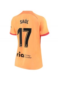 Fotbalové Dres Atletico Madrid Saul Niguez #17 Dámské Třetí Oblečení 2022-23 Krátký Rukáv
